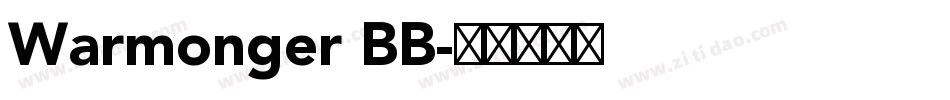 Warmonger BB字体转换